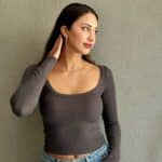 Uzun Kol Antrasit Triko Bluz